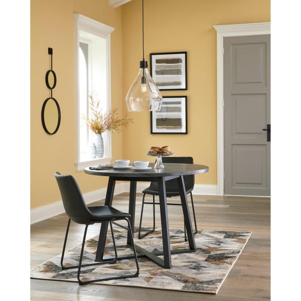 Signature Design by Ashley Round Centiar Dining Table with Pedestal Base D372-16 For Discount