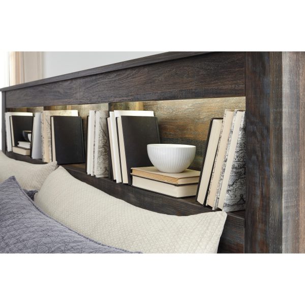 Signature Design by Ashley Drystan King Bookcase Bed with Storage B211-69 B211-56 B211-160 B100-14 For Discount