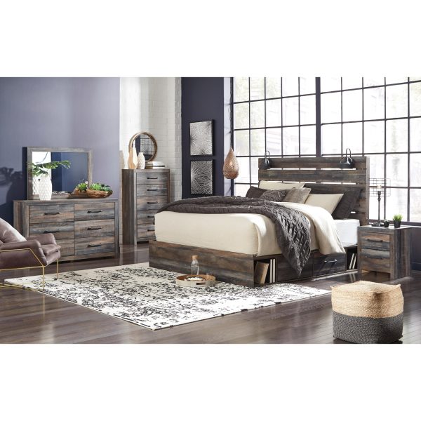 Signature Design by Ashley Drystan King Panel Bed with Storage B211-58 B211-56 B211-160 B100-14 Online Hot Sale