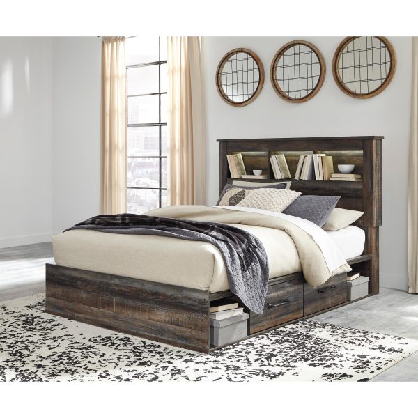 Signature Design by Ashley Drystan Queen Bookcase Bed with Storage B211-65 B211-54 B211-160 B100-13 Supply