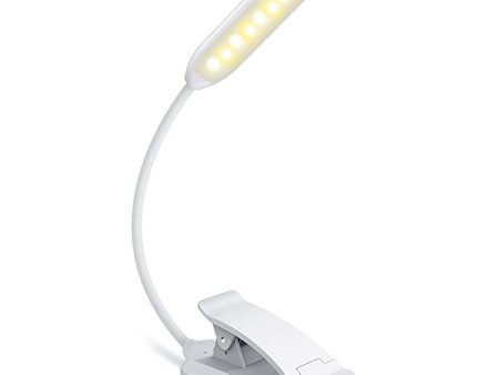 Luz de Lectura, 9 LED Lampara Lectura Recargable con Sensor Táctil, 3 Modos de Brillo Ajustable (Luz Cálido y Blanco), Luz Pinza Libro para Lectores Noche, E-Reader, Estudio, Cama, Tablet Embalaje Deteriorado Discount