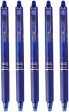 Pilot-5 Bolígrafos Borrables Frixion Clicker Azul y Seis Recambios-0.7 mm. Hot on Sale