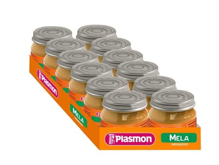 Plasmon Fruta de Manzana Homogeneizada - 12 tarros de 80 g - Total: 960 g For Sale