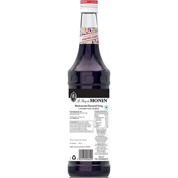 Monin Cassis (Sin Alcohol) - 700 ml Online Sale