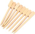 100 palitos de bambú para cócteles yakitori, brochetas de barbacoa, brochetas planas de bambú para barbacoa, kebabs, frutas, cóctel sándwich, fiesta de bufés, mini (9 cm) Reacondicionado Online now